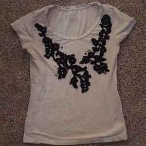 White Merona Tee